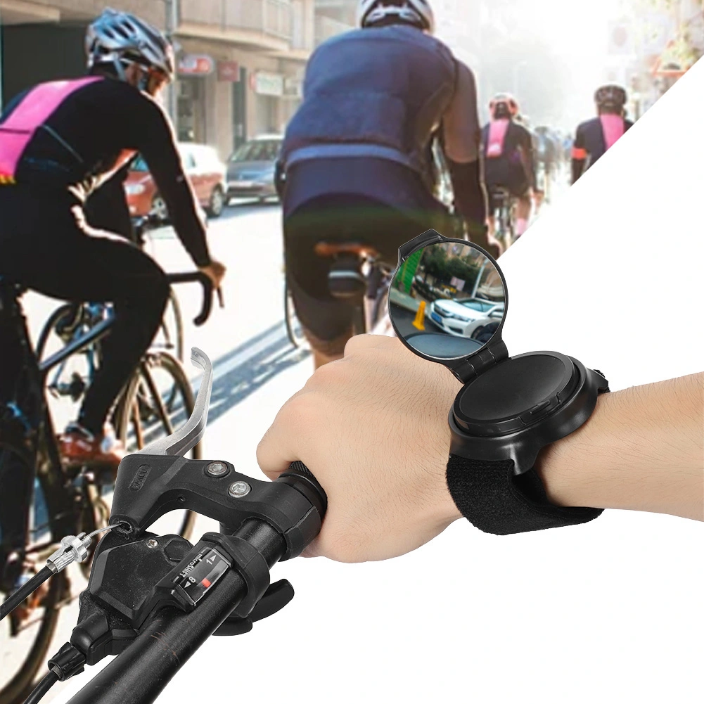 Special Rotary Bicycle Review Rear Back View Rearview Mirror Arm Wrist Strap Bike Accessory