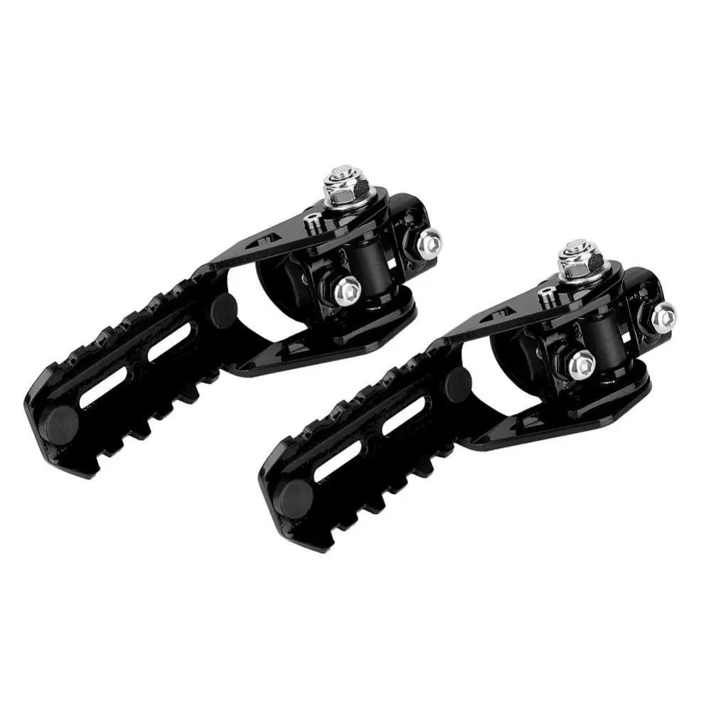 Motorcycle Front Footrest Foot Pegs Parts Accessory for R1200GS 2013-2018 (Black)