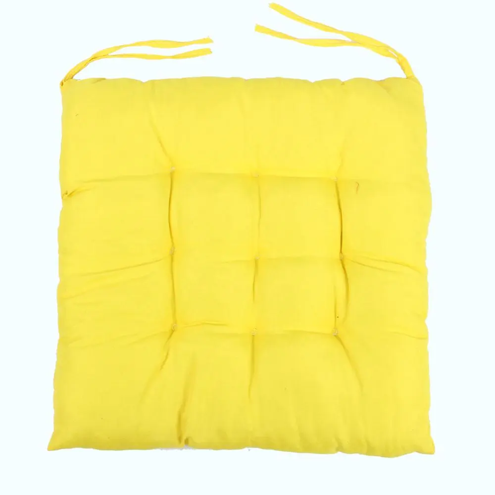 Chair Mat Sitting Pad Chair Cushion??Washable Pad Restaurant Bar Decor(Yellow)