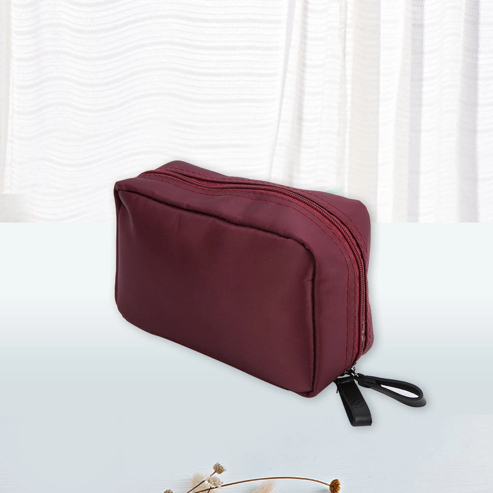 Portable Waterproof Beauty Makeup Bag Cosmetic Holder Pouch Storage Handbag (Red)
