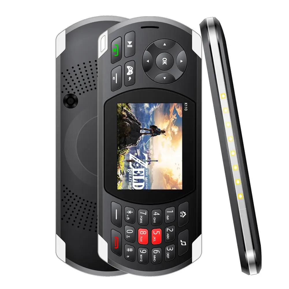 KECHAODA K110 2.8inch SC6531E 32MB 2600mAh Support 32G Game Phone 84 EU100-240V Black