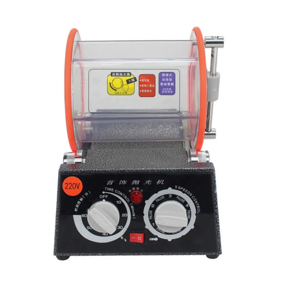 Rotary Tumbler Jewelry Polisher Machine Polishing Cleaner 220V (EU Plug 3kg 60W)