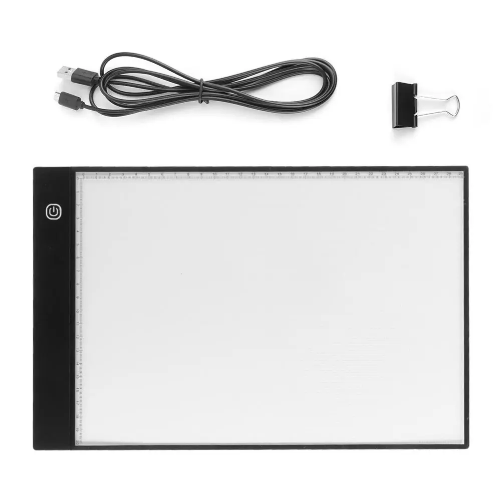 A4 LED Art Board Light Pad Tracing Drawing Table Board Stepless Dimming One-piece Type