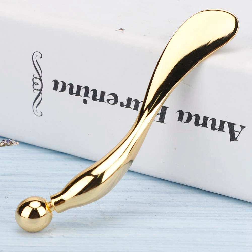 Zinc Alloy Face Mask Spoon Anti Wrinkle Eye Fatigue Relief Massage Stick Cream Import Scoop