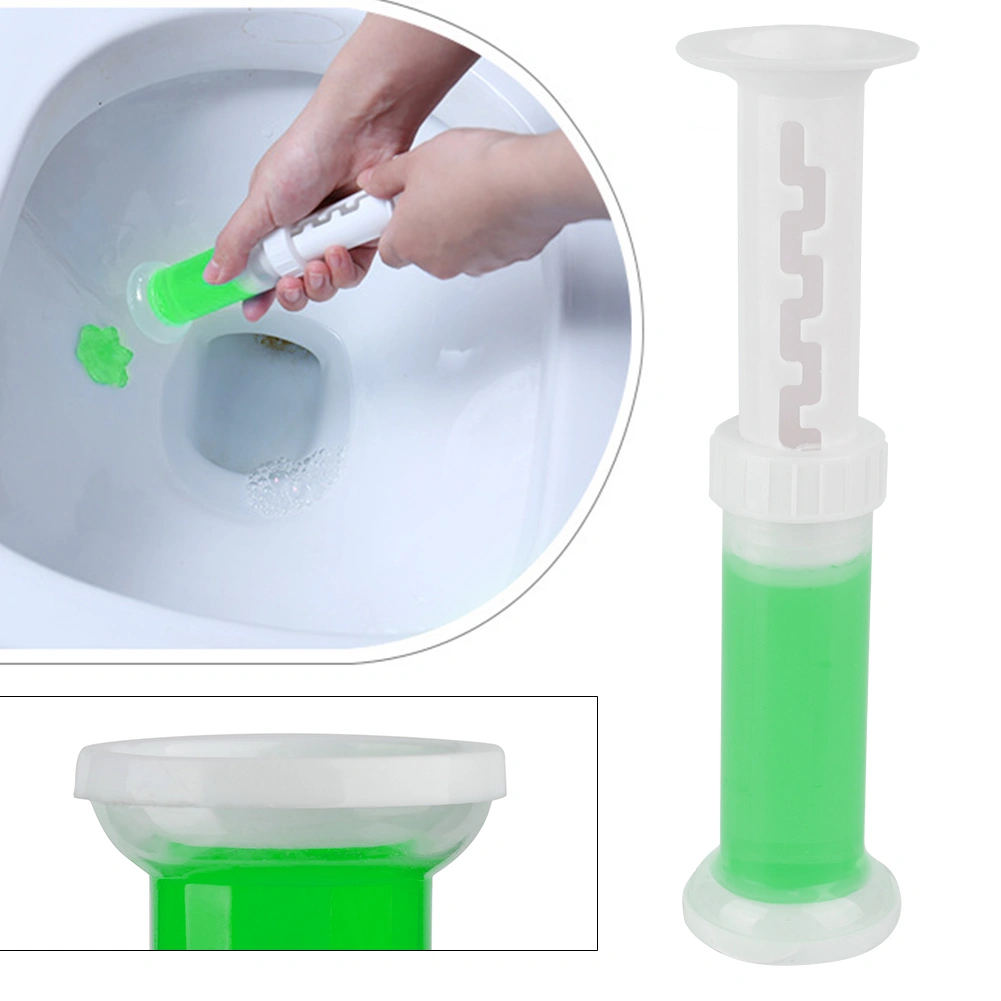 Needle Push Type Toilet Cleaner Cleaning Fragrance Gel Detergent (Green Lavender Scent)