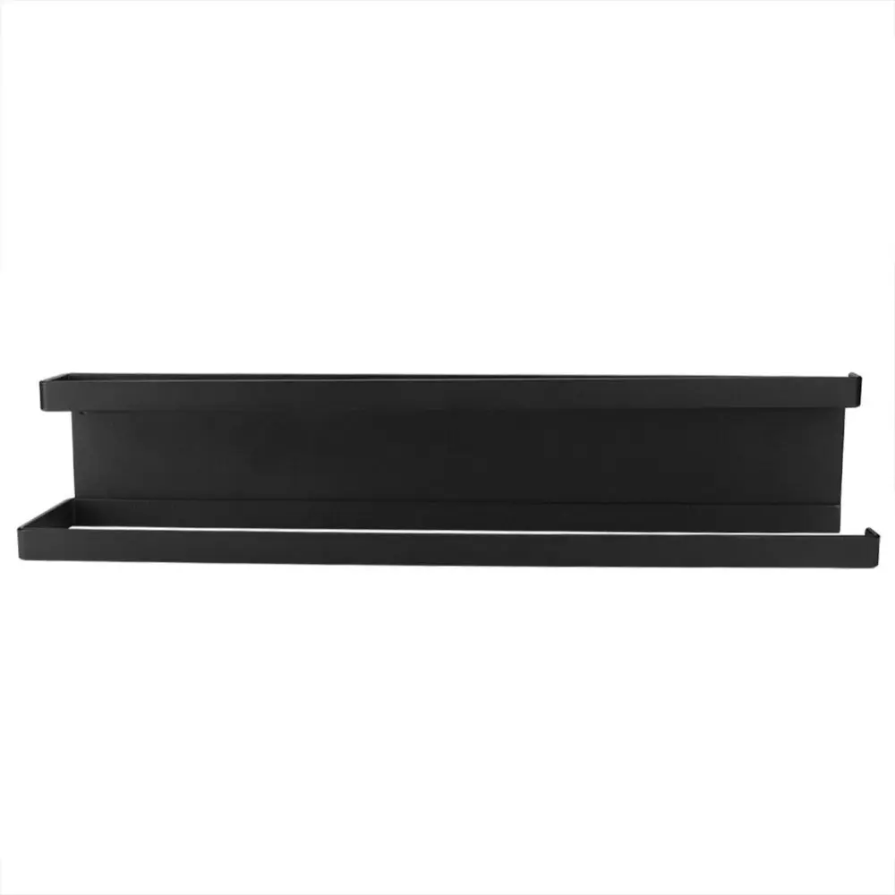 Magnetic Double Bath Towel Bar Towel Holder Rack for Bathroom Kitchen(Black)