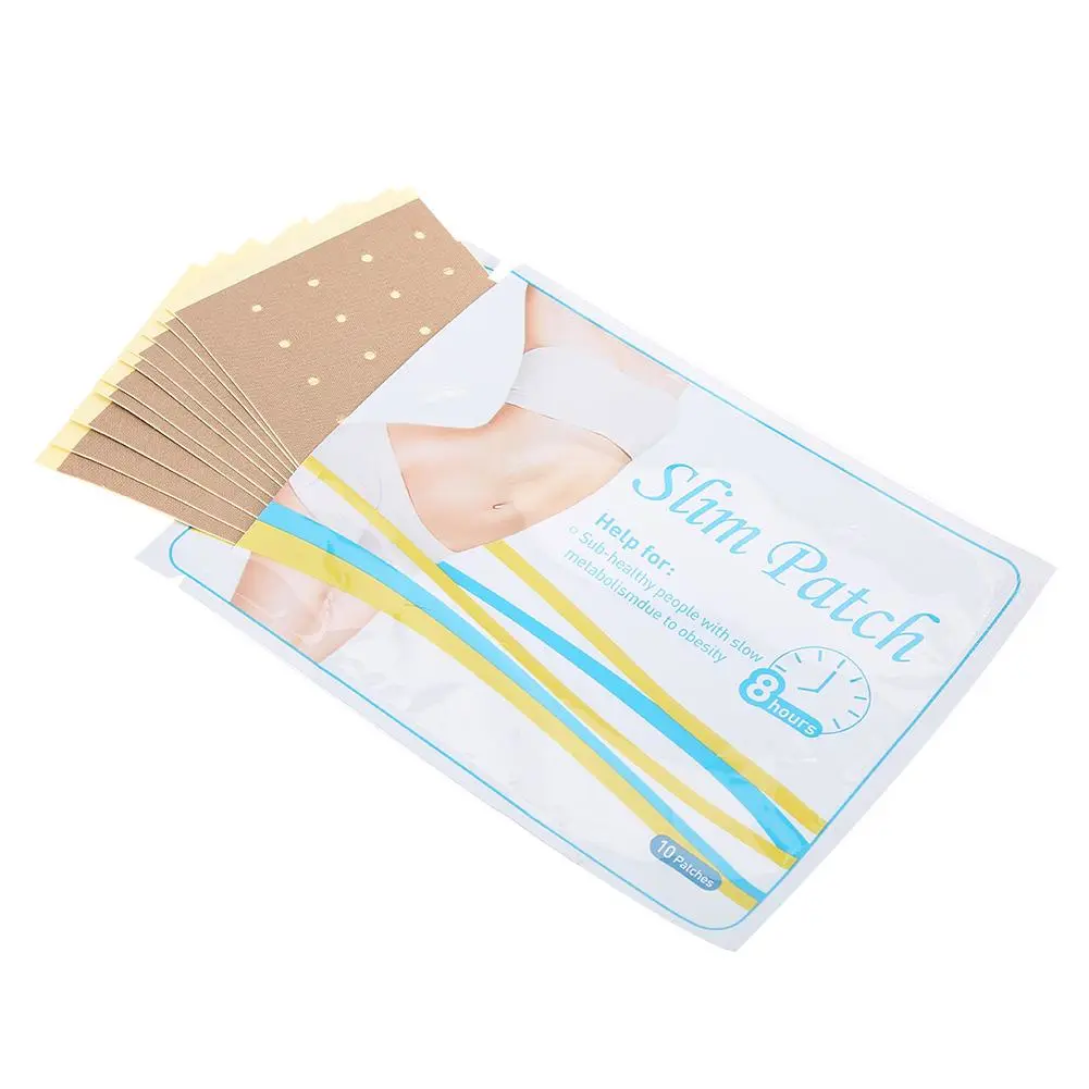 10pcs / Box Slimming Patch Fast Belly Abdomen Thinner Fat Weight Loss Self-heating Sticker