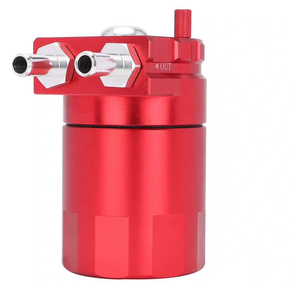 300ml Aluminum Alloy Capture Breather Engine Oil Tank Oil Catch Can Reservoir Red