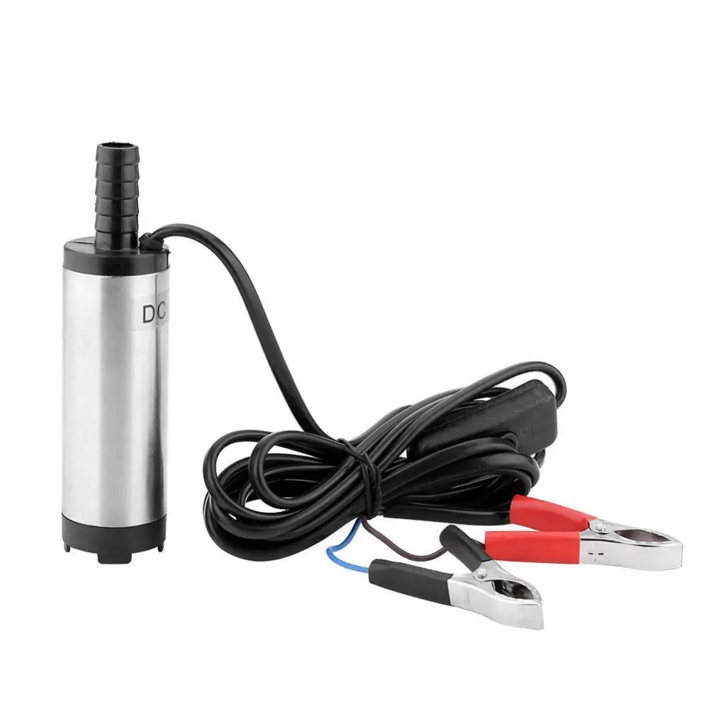 DC 12V Stainless Steel Submersible Pump for Water Diesel Oil Kerosene 12 L/min Refueling Tool