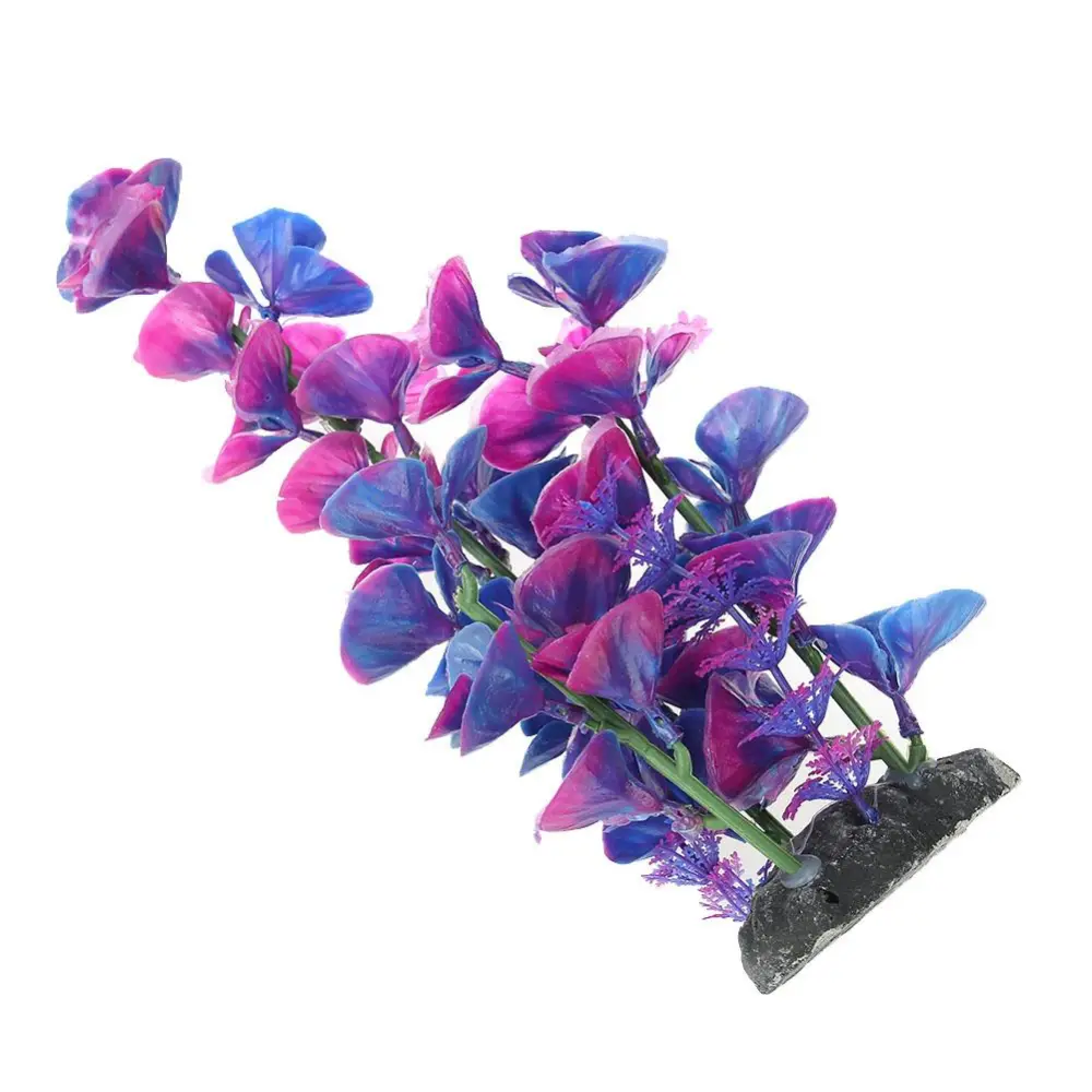 Coral Plant Ornament Vivid Artificial for Aquarium Underwater Fish Tank Garden Lands(purple)