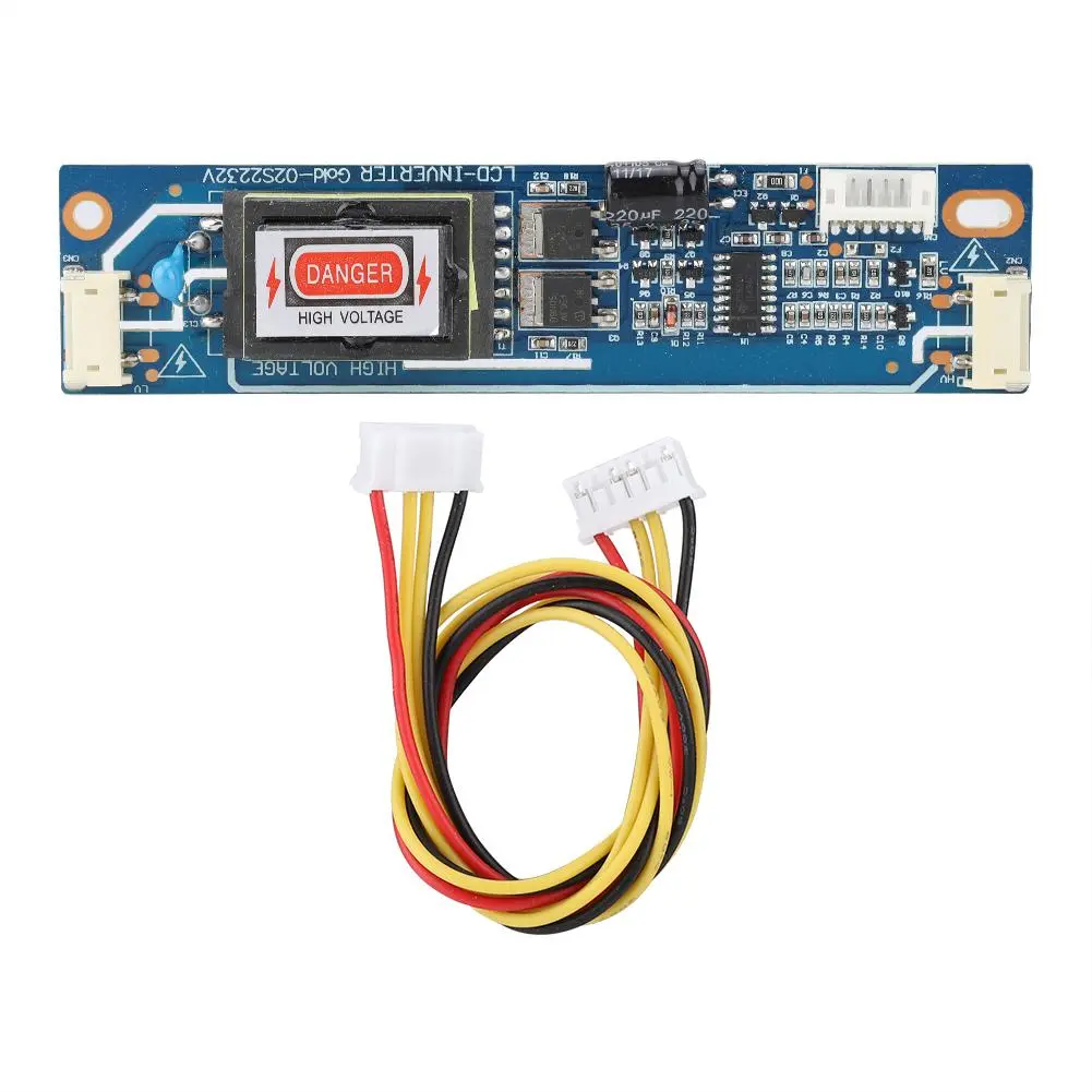CCFL Dual Lamp Small Port High Pressure Inverter Board for 10-22" LCD Screen Backlight 10-28V