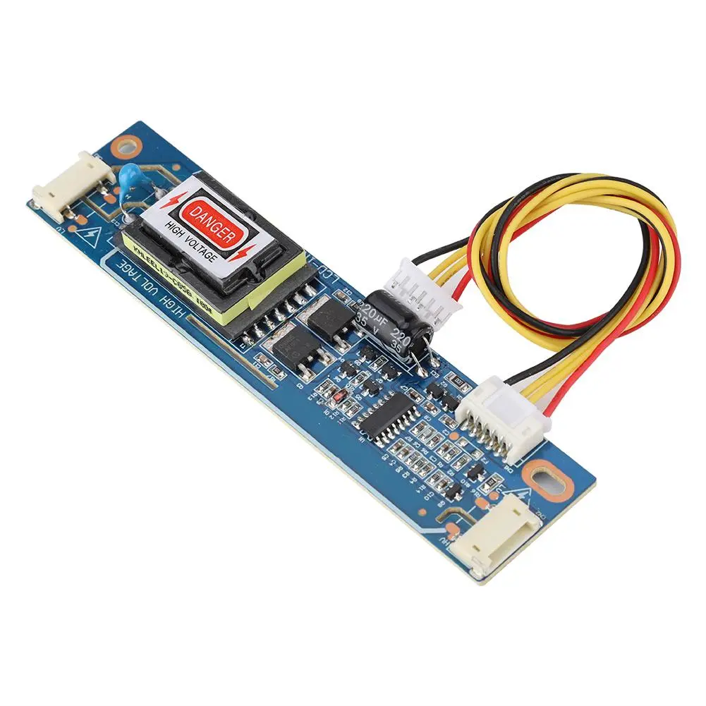 CCFL Dual Lamp Small Port High Pressure Inverter Board for 10-22" LCD Screen Backlight 10-28V