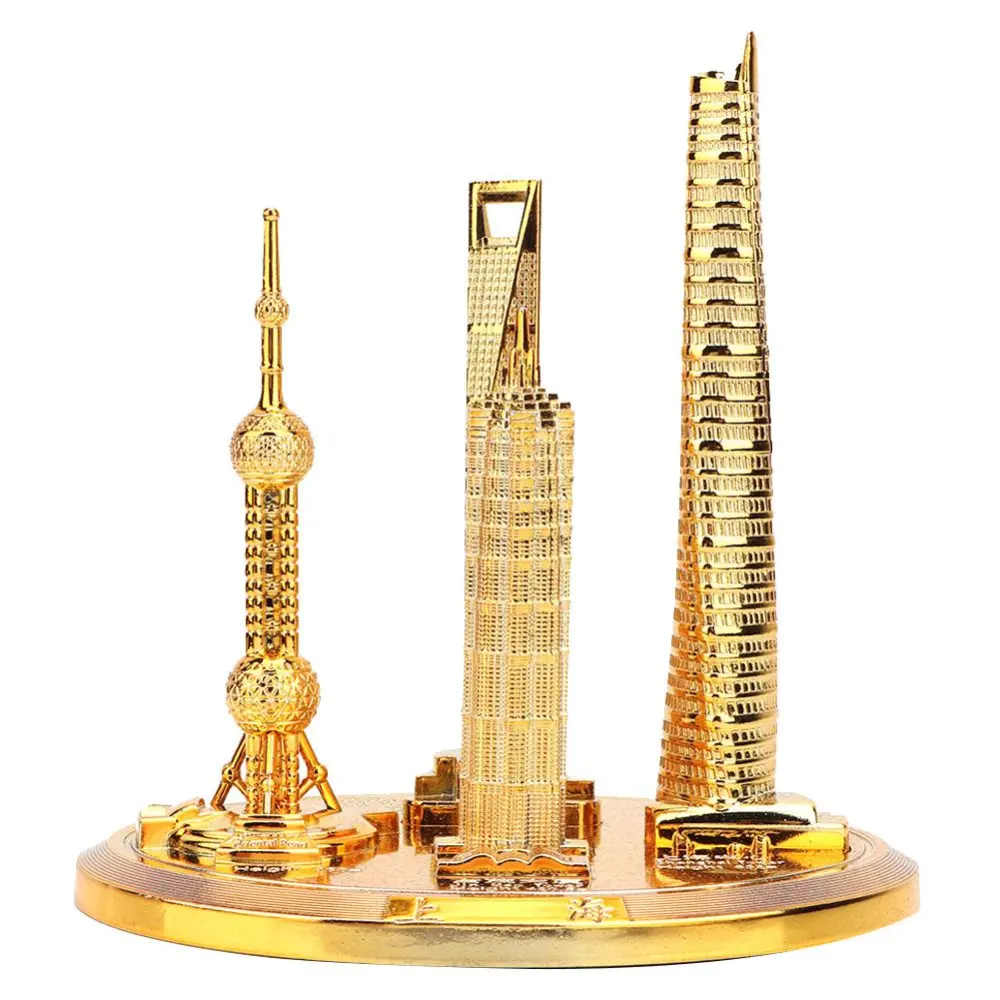 Shanghai Building Collection Model Oriental Pearl Tower Global Financial Center Souvenir(#4)