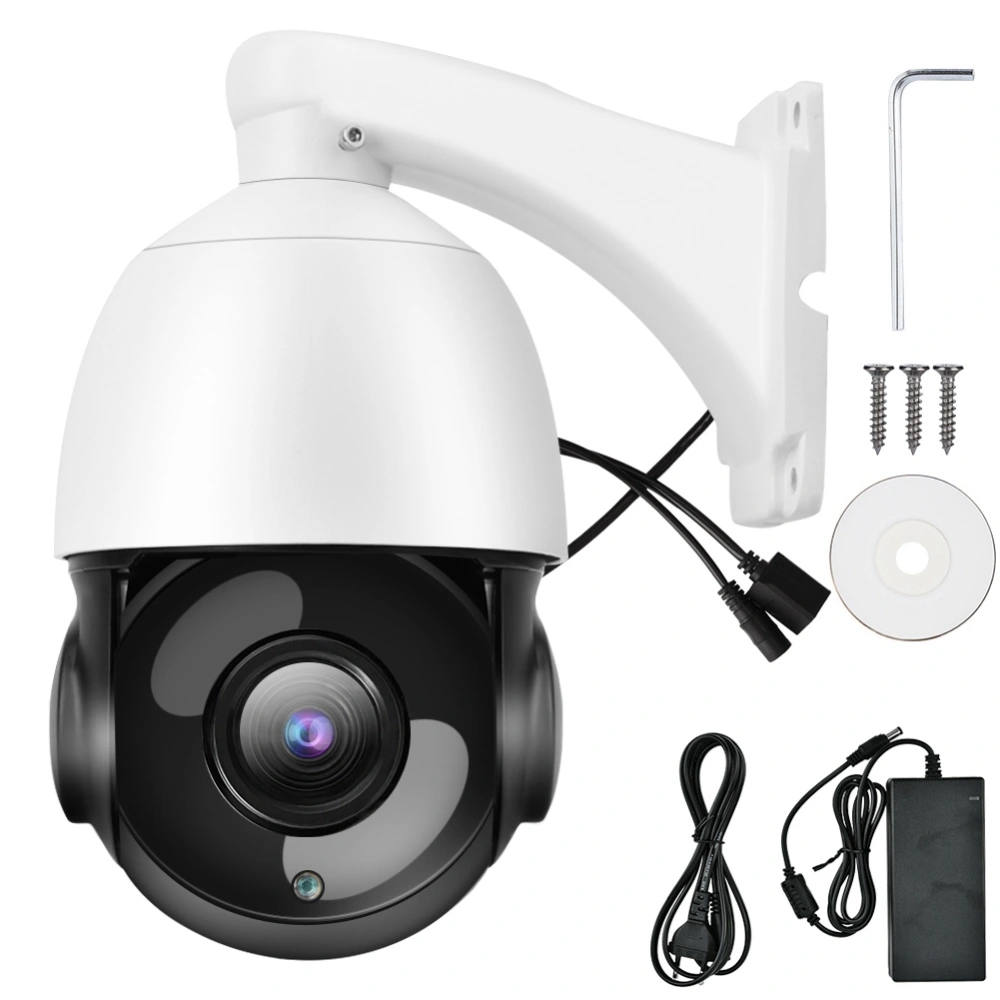 5MP Super HD PTZ Network IP Dome Camera 30X Optical Zoom Security Cam For ONVIF(UK 100-240V)