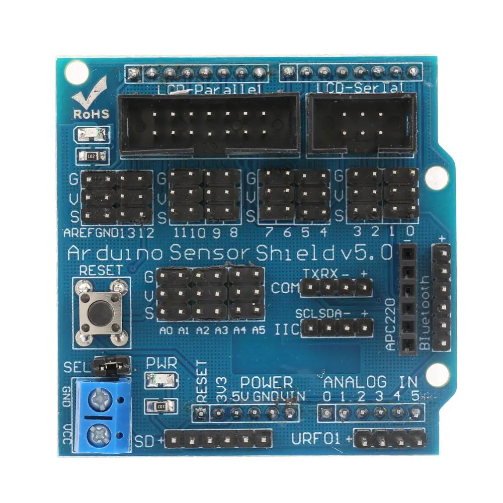 Sensor Shield V5.0 Expansion Board Module For Arduino UNO R3