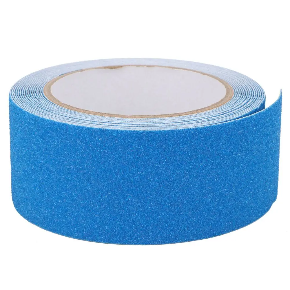 Quartz Sand Non-slip Tape Floor Stair Step Anti Slip Safety PVC Tape Adhesive 5m (Blue)