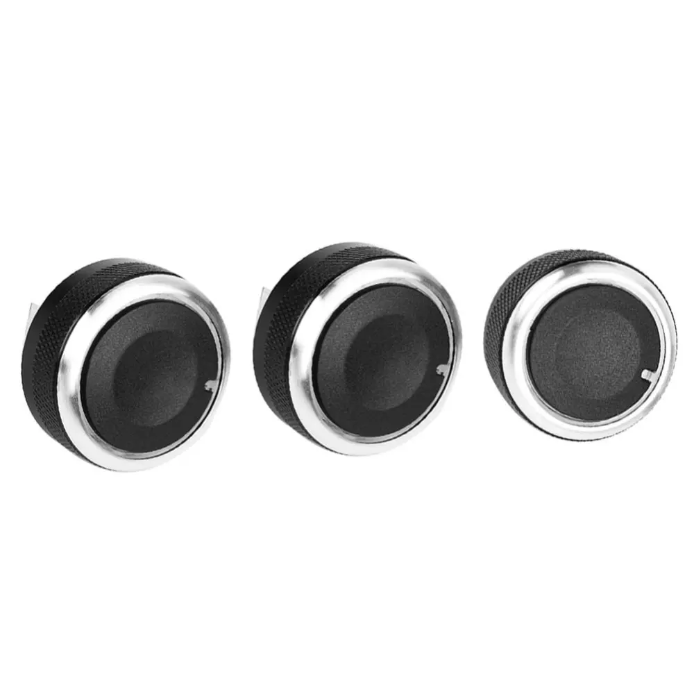 3pcs Aluminum Car Air-Condition Control Panel Switch Knob for Nissan Tiida