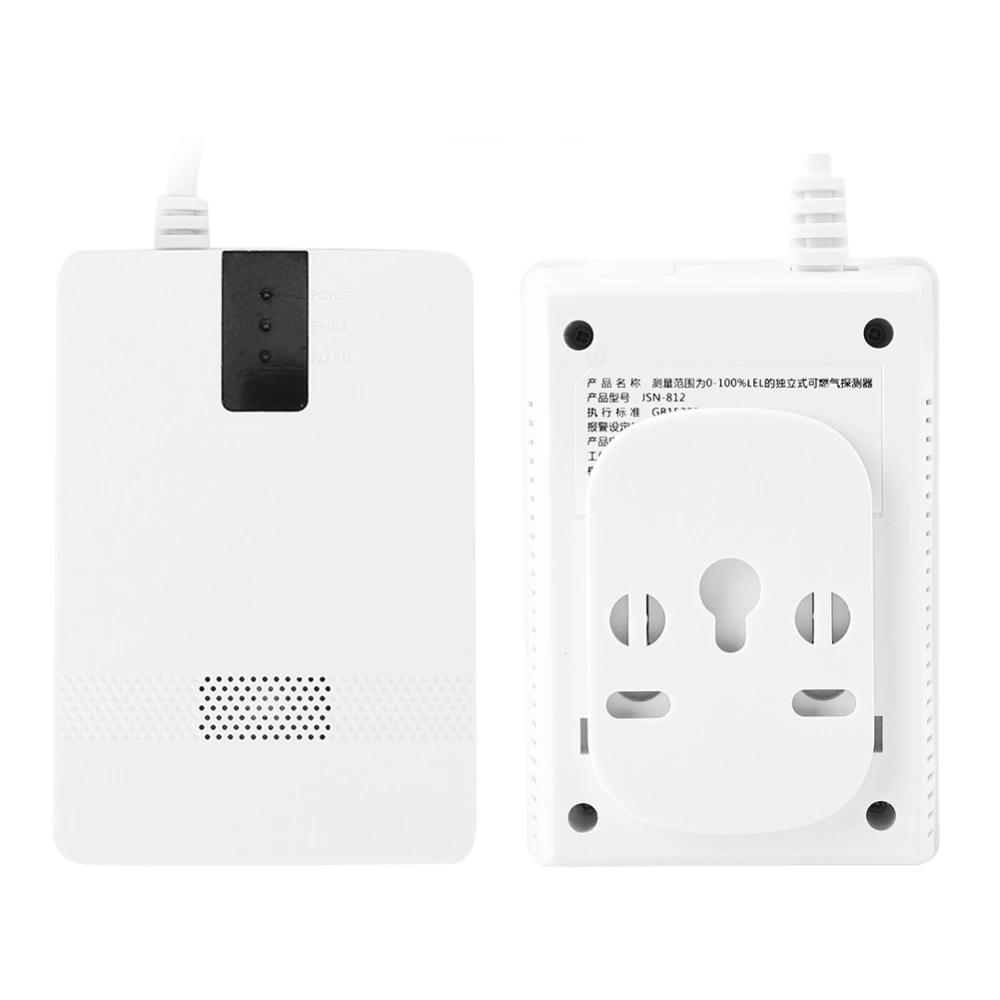 Home Combustible Gas Leakage Detector Alarm Liquefied Natural Gas Detector(EU Plug)