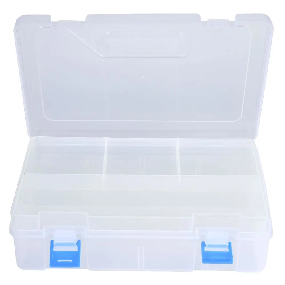 Large Capacity Transparent Sketch Pencil Storage Box Multi-function 2-layer Organizer Case