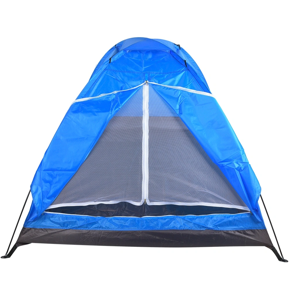 Portable Outdoor Two People Tent Windproof Waterproof Tent for Camping Hiking (Blue)