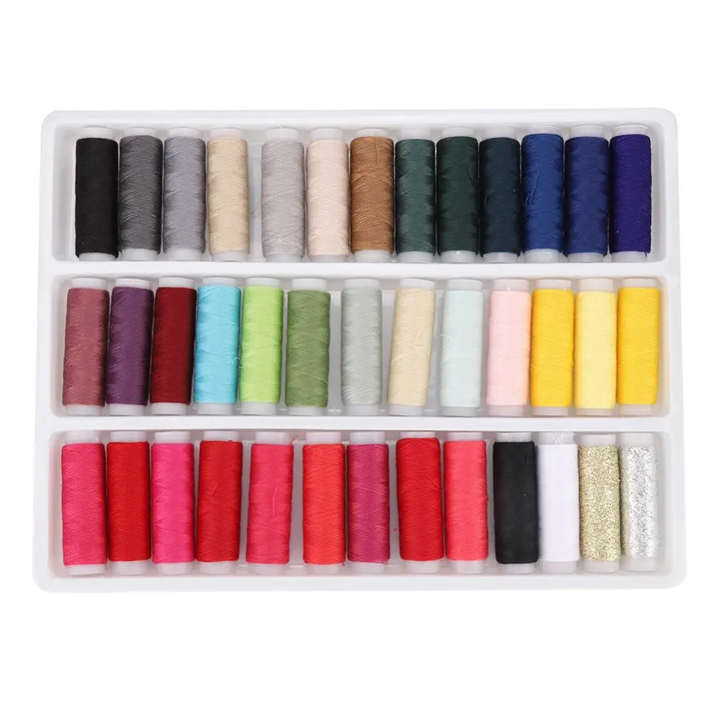 39 Colors Durable Sewing Thread Set for Sewing Machine Embroidery Stitching Accessories