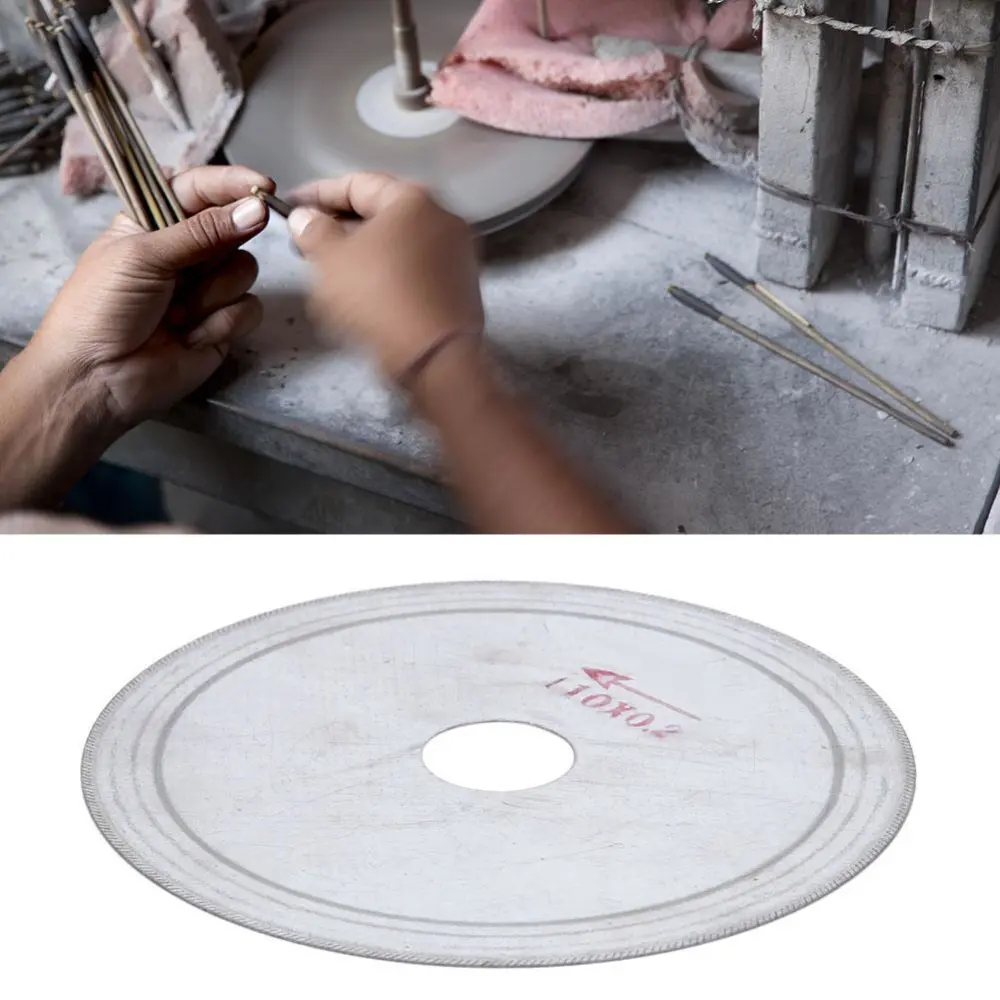 10pcs Ultra-thin Diamond Saw Cutting Blade Disc Cutter for Crystal Glass (110*20*0.2mm)