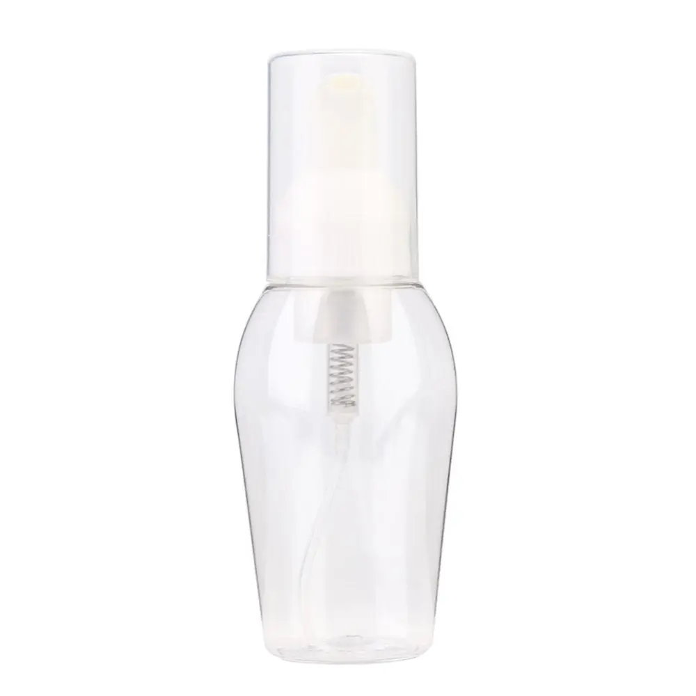 Reusable Face Cleanser Hair Shampoo Foaming Dispenser Pump Bottle Container 80ml Transparent