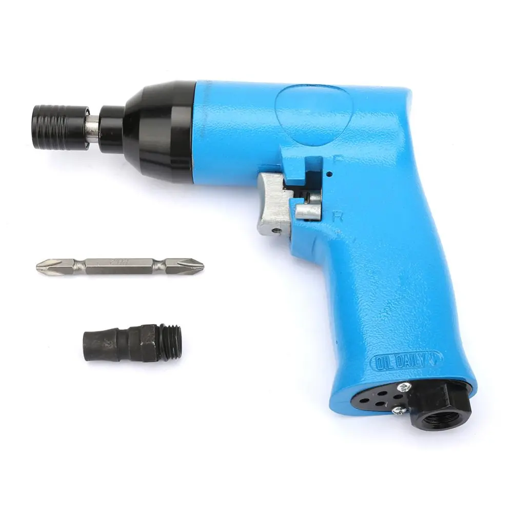 1/4'' Pneumatic Air Screwdriver Tool Pistol Shape Clutch Grip Reversible Screwdriver 1000RPM