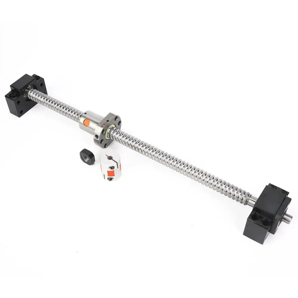 400mm Ball Screw +Nut +BK/BF12 Bracket Base+6.35*10mm Coupler Set