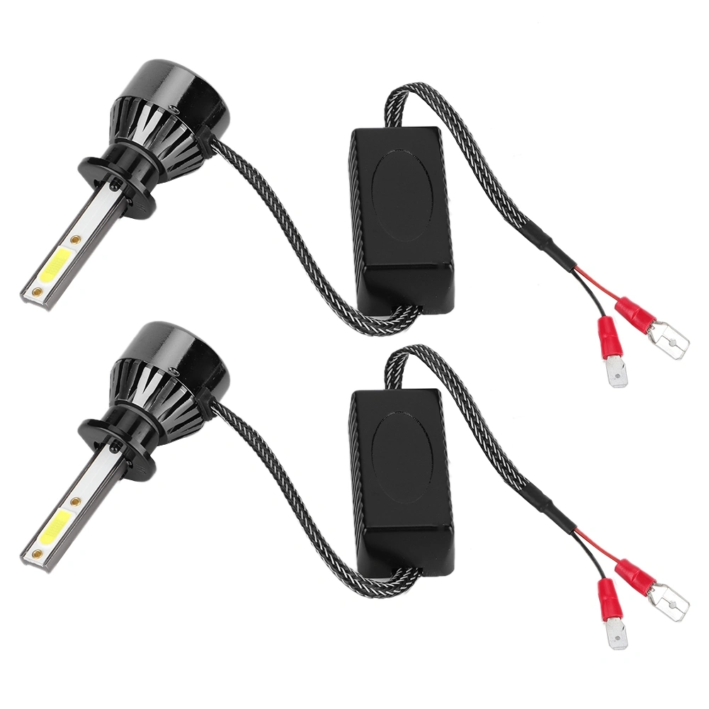 2Pcs 80W For H1 White Light Car LED Headlight Bulbs Auto LED Light Headlamp
