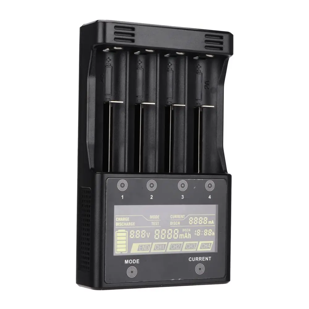 LiitoKala Lii-500S 4 Slots LCD Battery Charger for Lipo/NI-MH 18650/26650/14500/AA/AAA (EU)