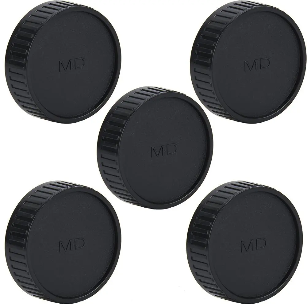 5PCS Plastic Rear Cap Protective Cover Fits for Minolta for Seagull MD Mount Camera Lens