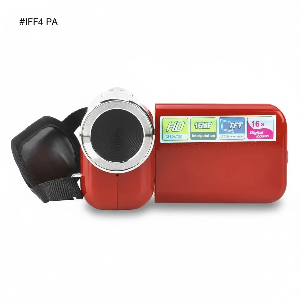 Portable Children Kids 16X HD Digital Video Camera Camcorder with TFT LCD Sceen Red