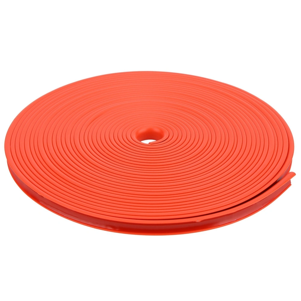 8M / Roll  Car Wheel Hub Edge Protector Tire Guard Strip Sticker Universal Red