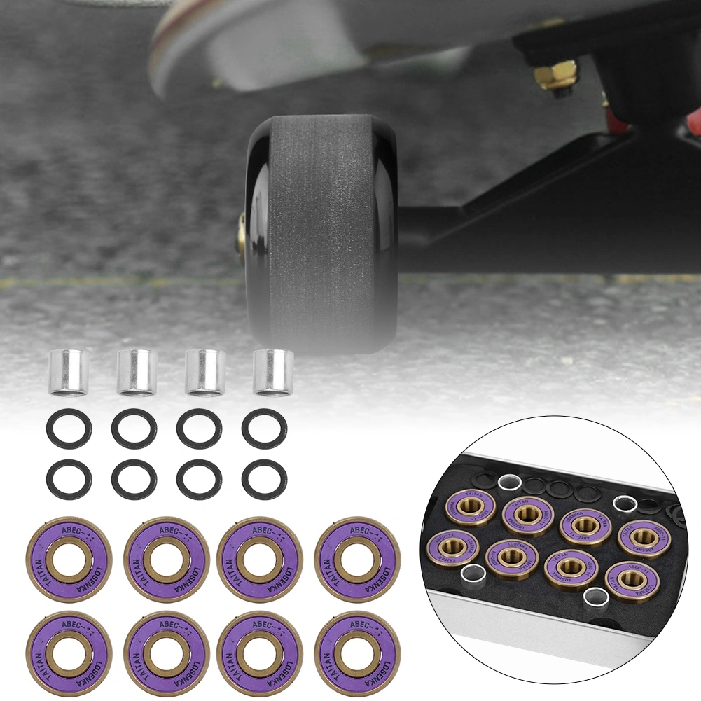 8PCS Premium Skateboard Bearing Silent Skate Roller Ball Bearings Set for Electric Scooter