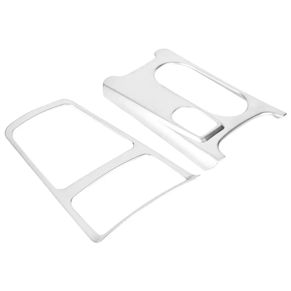 2 Pcs Chrome Plated Vehicle Car Central Storage Box Frame Panel Trim Fit for Mercedes Benz CLA