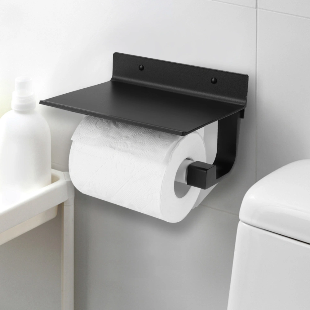 Aluminum Wall Mounted Bathroom Toilet Paper Roll Holder Tissue Box