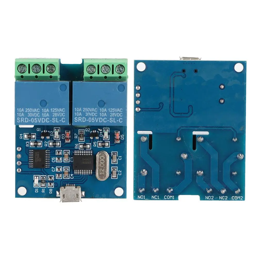 LCUS-2 2-Way USB Relay Intelligent Control Switch Module For Circuit Switch