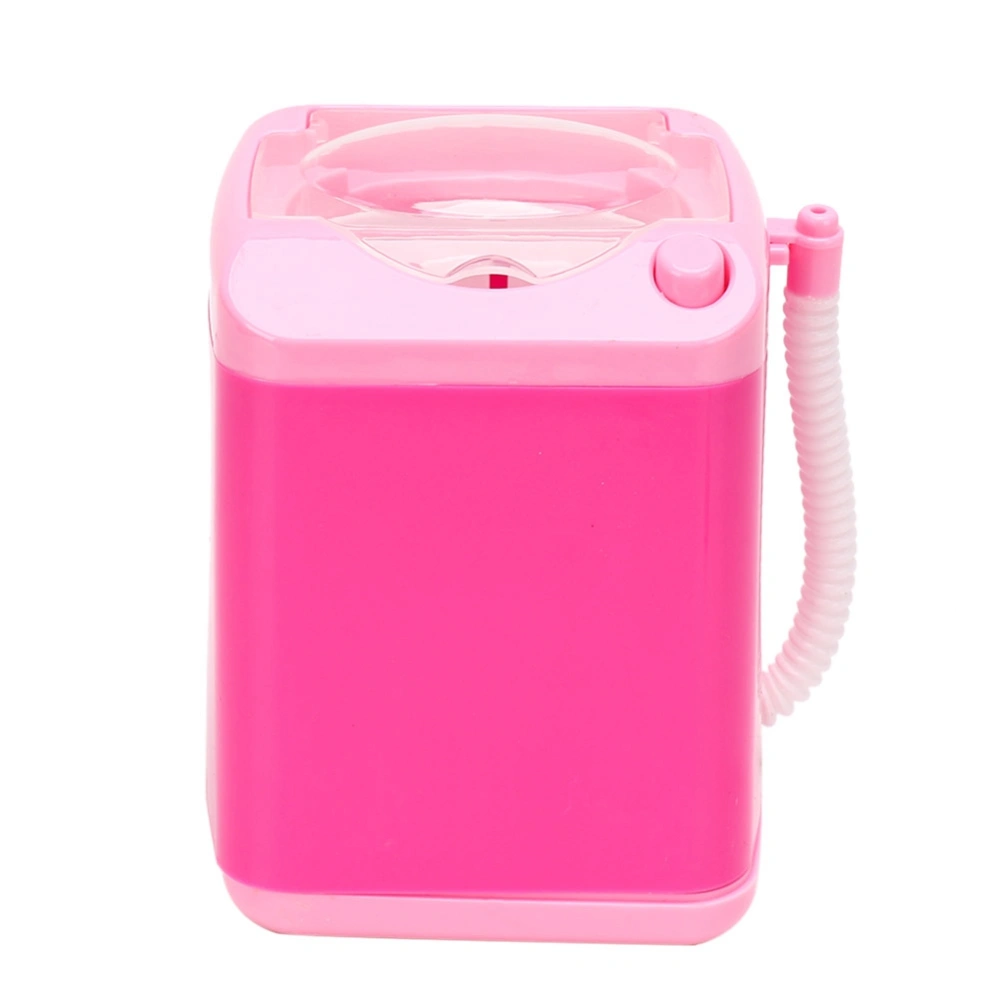 Electric Mini Washing Machine Cosmetic Tool Cleansing Machine Children Toy Gift (Pink)