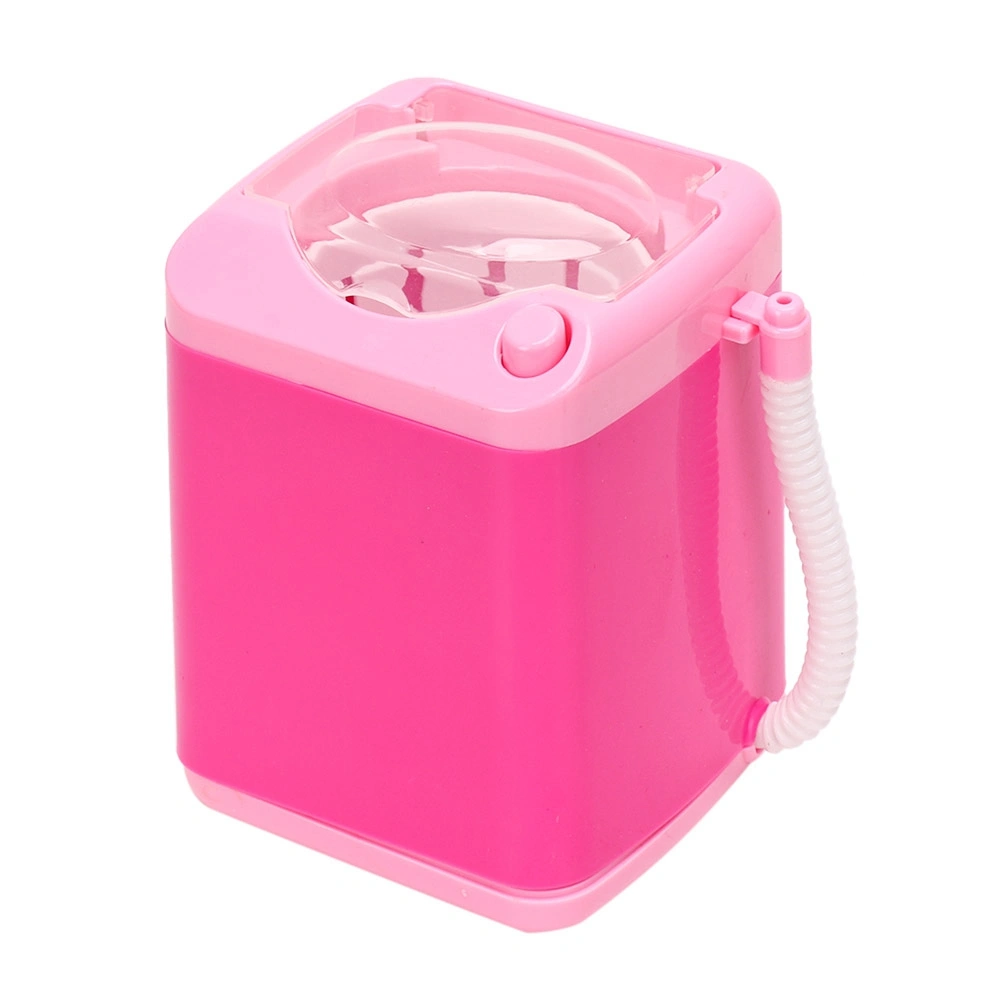 Electric Mini Washing Machine Cosmetic Tool Cleansing Machine Children Toy Gift (Pink)