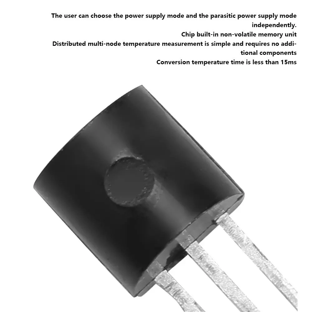 DS18B20 Temperature Digital Sensor 9~14 Programmable Digital Output Sensor 2.8~5.5V(10 Pcs)