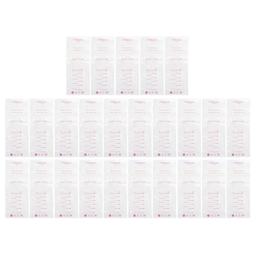 25pcs 300ml Disposable Breast Milk Storage Bag Breast-milk Baby Infant Food Sealed Bag