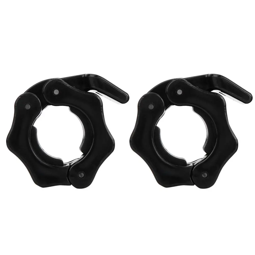 1 Pair 25mm Plastic Barbell Dumbbell Lock Clamp Spring Collar Clip for Training Weightlifting