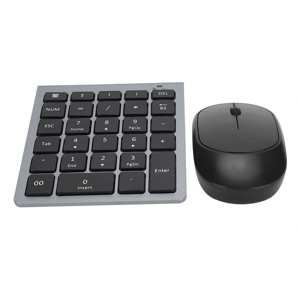 2.4G Wireless Numeric Keyboard and USB Wireless Silent Mouse Set for Business People