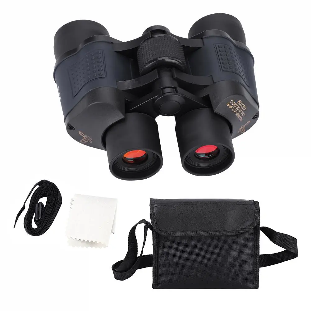 60x60 Portable Day/Night Binocular High-definition High Times for Outdoor Sport Military