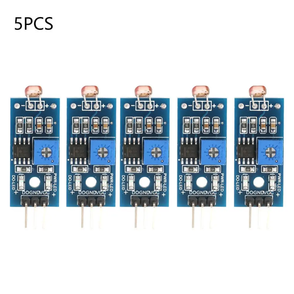 5pcs Digital Light Intensity Detection Photosensitive Sensor Module  Arduino Smart Car Robot