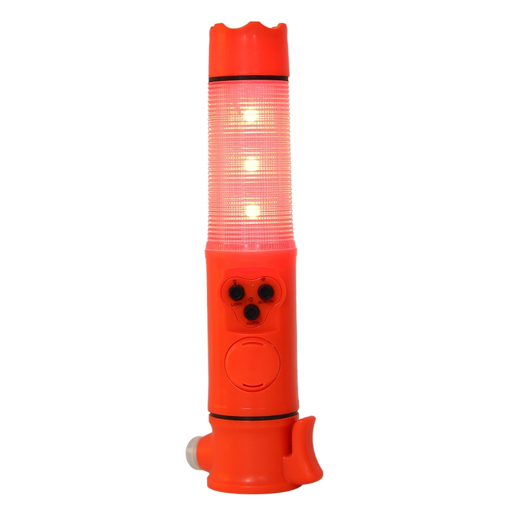 6-in-1 Multi-function Safety Hammer With LED Light Flashing Alarm Car Escape Window Breaker