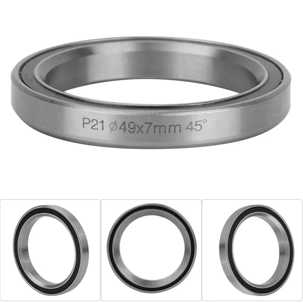2PCS Heavy Duty Steel Mountain Bicycle Bike Double Sealed Bearing Headset Accessory 49MM P19
