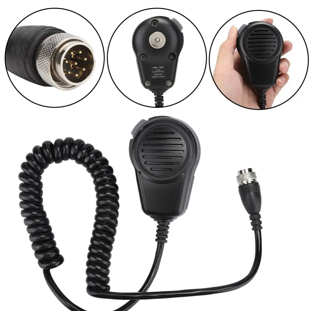 Speaker Handheld Microphone for ICOM HM-180 IC-M700 IC-M710 IC-M700PRO IC-M600