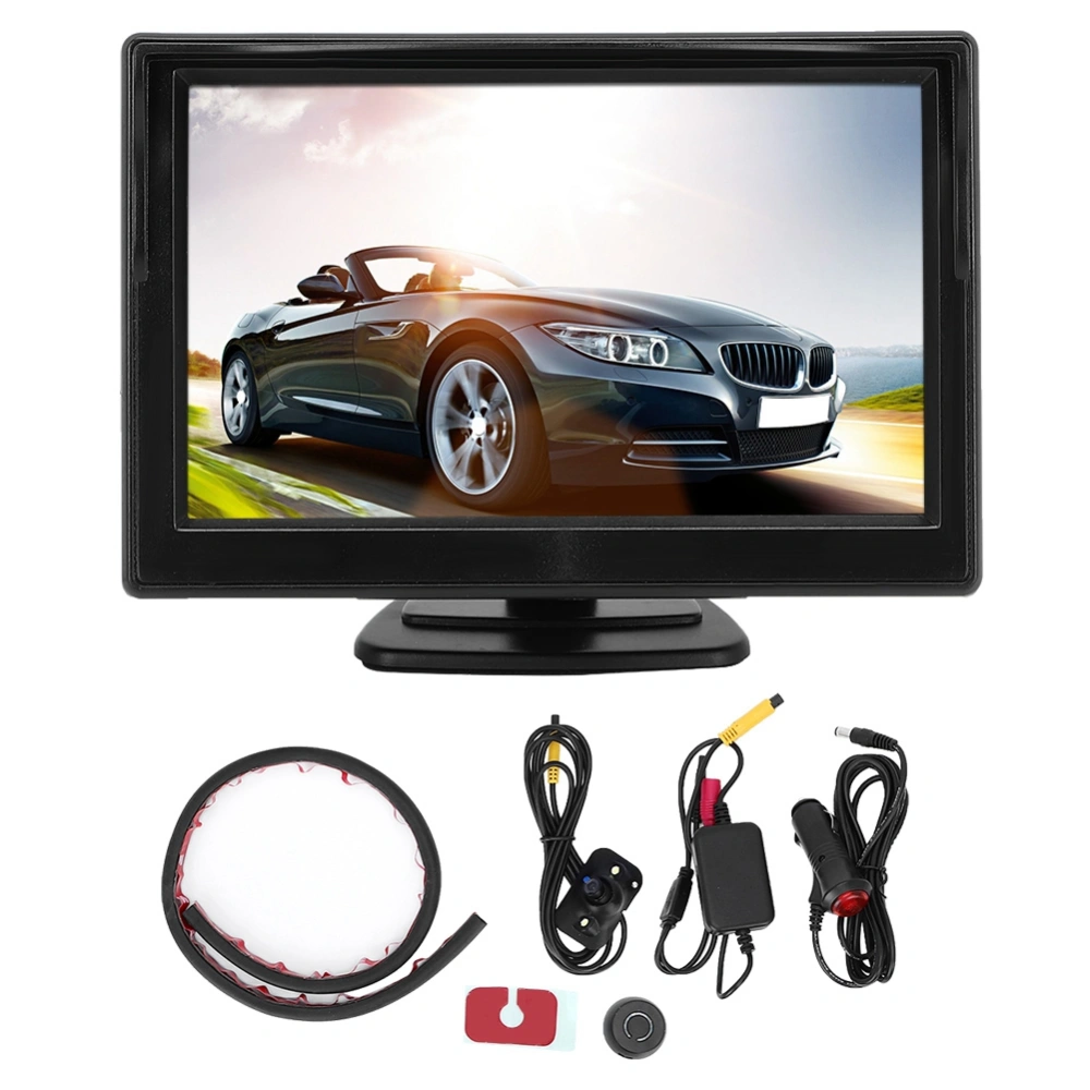 Wireless Control Blind Spot Side View Camera+HD Display Parking Monitor System